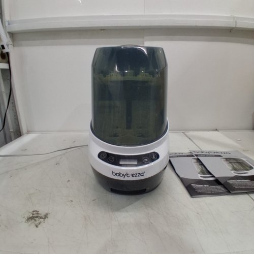 BABY BREZZA BOTTLE WASHER PRO ALL-IN-ONE STERILIZER & DRYER - HOLDS 4 BOTTLES - GREY/WHITE (MODEL: BRZ0103) image 5