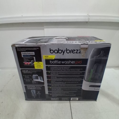 BABY BREZZA BOTTLE WASHER PRO ALL-IN-ONE STERILIZER & DRYER - HOLDS 4 BOTTLES - GREY/WHITE (MODEL: BRZ0103) image 11