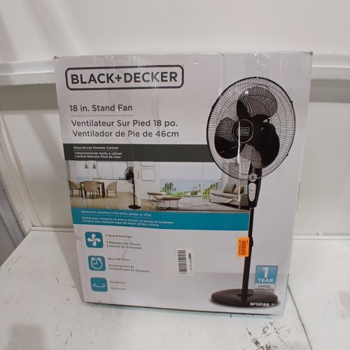 BLACK + DECKER STAND FAN- 18" - BLACK (MODEL: BFSR18B-02) image 5