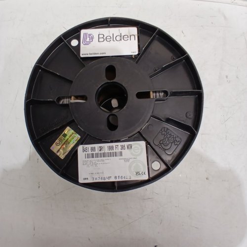 BELDEN SHIELDED AUDIO SOUND AND CONTROL CABLE 1PR A/D REEL - 1000FT - GRAY (MODEL: 8451 0081000) image 4