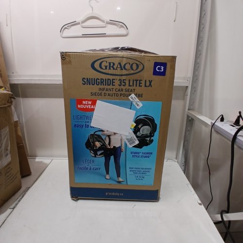 GRACO SNUGRIDE 35 LITE LX INFANT CAR SEAT - MAX WEIGHT 34LBS - BLACK/GREY (MODEL: 2119658) image 6