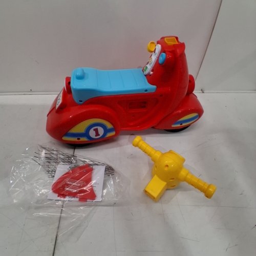 FISHER-PRICE BABY LEARNING TOY LAUGH & LEARN SMART STAGES SCOOTER RIDE - RED/YELLOW (MODEL: CGX01) image 3