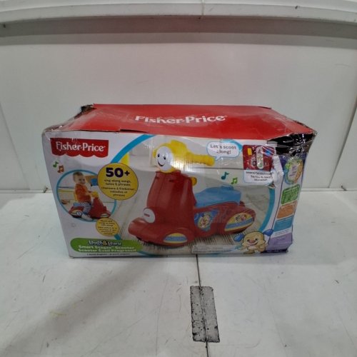 FISHER-PRICE BABY LEARNING TOY LAUGH & LEARN SMART STAGES SCOOTER RIDE - RED/YELLOW (MODEL: CGX01) image 5