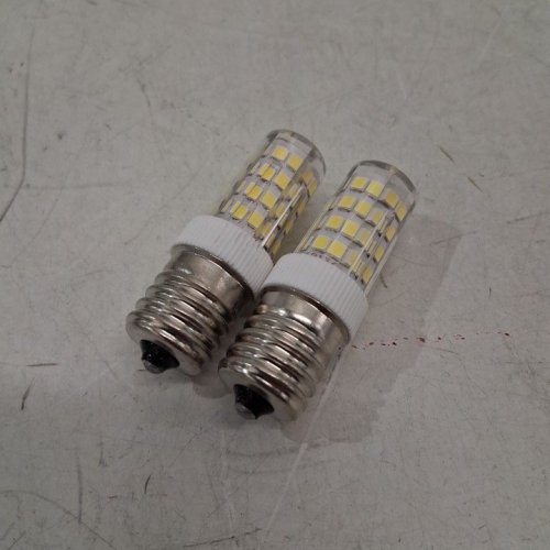 2PK E17 LED APPLIANCE LIGHT BULB - 6000K, 3.5W (35W EQUIVALENT), 350LM - DAYLIGHT WHITE image 2