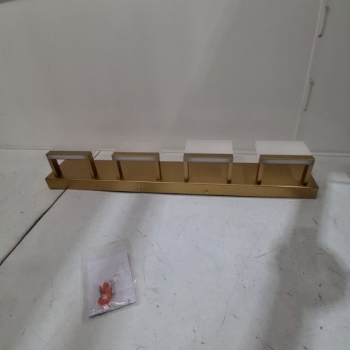 TIPACE GOLD VANITY LIGHTS - 4 LED LIGHTS - 6000 K/3200 LM/32W - 28" X 6" X 4.3" - GOLD (MODEL: GW-1103-4T) image 3