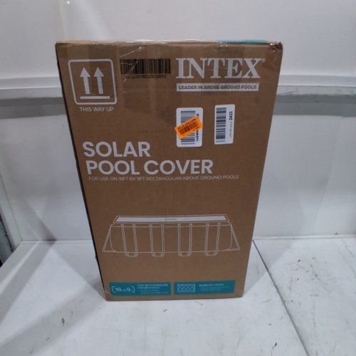 INTEX RECTANGULAR SOLAR POOL COVER - 18FT X 9FT - BLUE - (MODEL:28016E) image 4