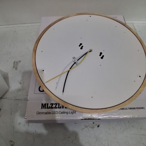 MLZZLYLK LED FLUSH MOUNT SUPER SLIM CEILING CIRCLE LIGHT - 42W - 4200LM - BROWN/WHITE image 3