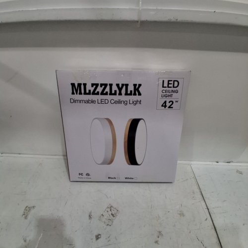 MLZZLYLK LED FLUSH MOUNT SUPER SLIM CEILING CIRCLE LIGHT - 42W - 4200LM - BROWN/WHITE image 4