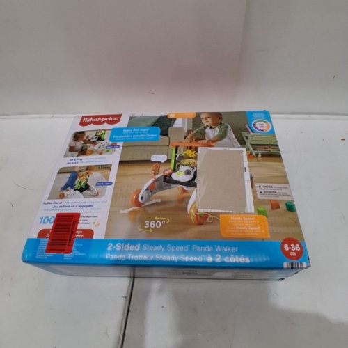 FISHER-PRICE 2-SIDED STEADY SPEED PANDA WALKER INTERACTIVE BABY TOY WITH LIGHT, 100+ SONGS, SOUNDS & PHRASES (MODEL: ‎HGM26) image 5