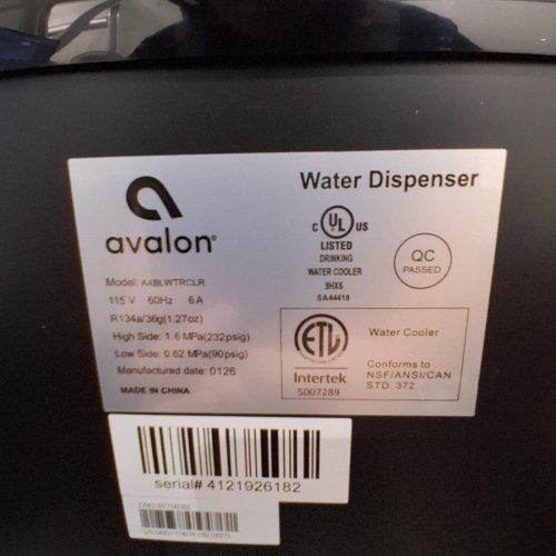 AVALON BOTTOM LOADING WATER COOLER WATER DISPENSER - BLACK/STAINLESS STEEL (MODEL: A4BLWTRCLR) image 5