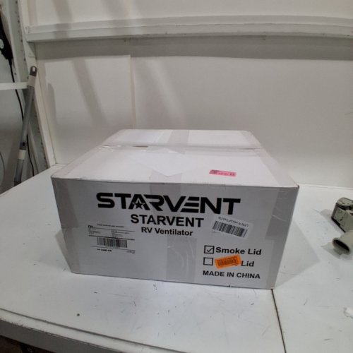 STARVENT RV ROOF FAN FOR CIRCULATING AIR AND SMOKE WITH REVERSIBLE AIR FLOW 12V - 14" X 14" - WHITE/BLACK (MODEL:A021C) image 4