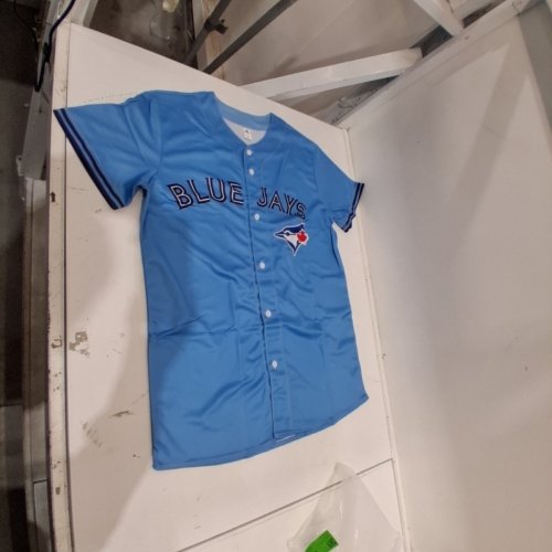 SERIOUS NESS BLUE JAYS BASEBALL JERSEY - SMALL - BLUE image 2