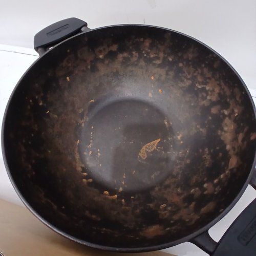 3PC TRAMONTINA PRE-SEASONED CAST IRON SET - 7QT (11") - BLACK (MODEL : 1901865) image 4