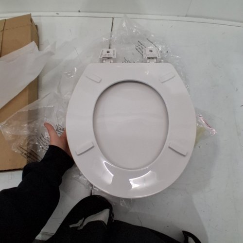 CENTOCO ROUND CENTOCORE MOLDED HEAVY DUTY TOILET SEAT - 17" - WHITE (MODEL: DS700-001) image 3