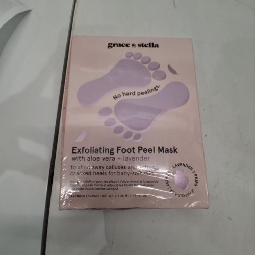 **RECENTLY EXPIRED** 2PR GRACE & STELLA LAVENDER EXFOLIATING FOOT PEEL MASK - 2 X 45 ML image 2