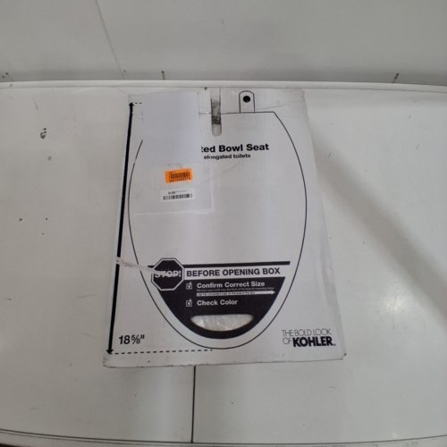 KOHLER CACHET ELONGATED TOILET SEAT - FITS BOWLS 18 5/8" - WHITE (MODEL: 4774-0) image 3