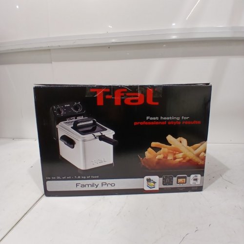 T-FAL FAMILY PRO SINGLE BASKET DEEP FRYER - 3L CAPACITY - STAINLESS STEEL - (MODEL: ‎FR500051) image 5