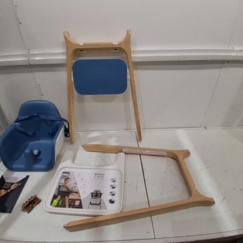 UPPABABY CIRO HIGH CHAIR WITH 180-DEGREE ROTATING FOOTREST - CALEB STEEL BLUE - (MODEL:‎1701-CIR-NA-JKE) image 4