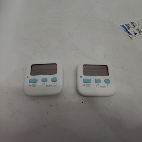2PK ANTONKI DIGITAL TIMER FOR COOKING OR STUDYING BATTERIES INCLUDED - WHITE (MODEL: EC001D) image 2