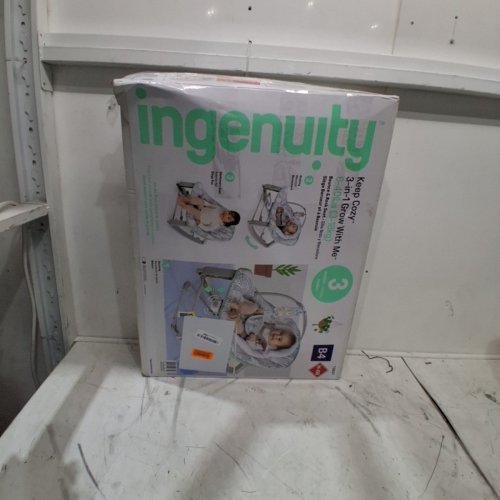 INGENUITY KEEP COZY 3-IN-1 GROW WITH ME BABY BOUNCER - 24.4" X 19.4" X 26.3" - FOR 0-30 MONTHS - SPRUCE (MODEL: 12637) image 5