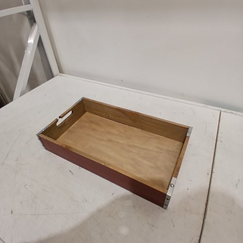 BPS WOODEN CRATE - 17" X 9.375" X 3" - RED image 3