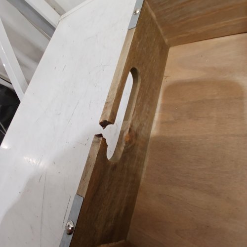 BPS WOODEN CRATE - 17" X 9.375" X 3" - RED image 4