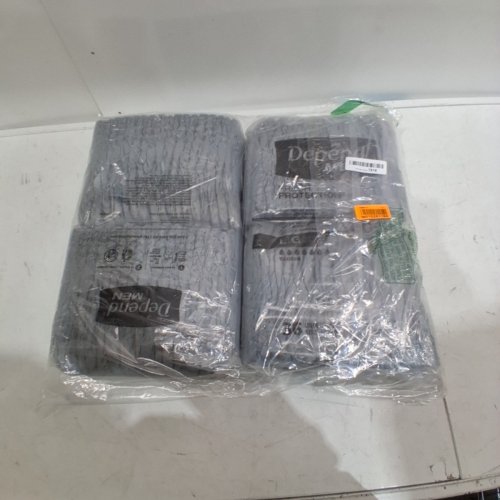 2PK DEPEND ADULT DIAPER FLEX FIT FOR MEN - LARGE - 36 COUNT (72) - DISPOSABLE GREY image 2