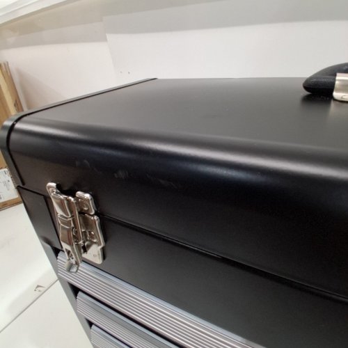 VEVOR METAL PORTABLE TOOL BOX WITH 3 DRAWERS - 20.5" - BLACK/SILVER image 7