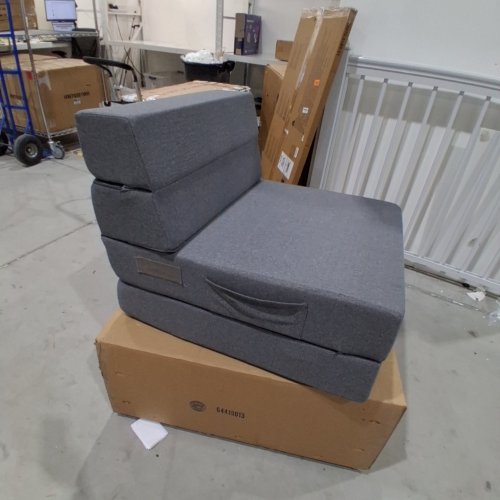 YOUZI 6" FOLDING SOFA BED - COT SIZE (75" X 25") - GREY image 2