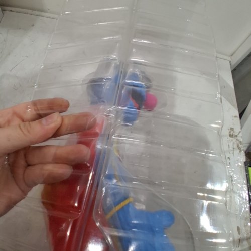 SUPER7 SESAME STREET SUPER GROVER COLLECTIBLE POSEABLE ACTION FIGURE - 17" - BLUE AND RED image 3
