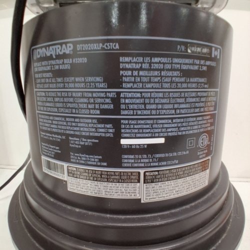 DYNATRAP XL 1 ACRE OUTDOOR ELECTRIC INSECT TRAP - 19.5" X 12.5" (MODEL: DT2020XLP-CSTCA) image 5