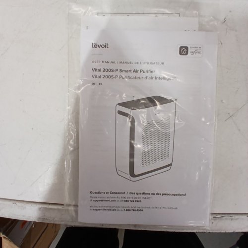 LEVOIT VITAL 200S-P SMART TRUE HEPA AIR PURIFIER WITH APP CONTROL - 1876SQ.FT COVERAGE - WHITE (MODEL: LAP-V201S-AUSR)) image 4