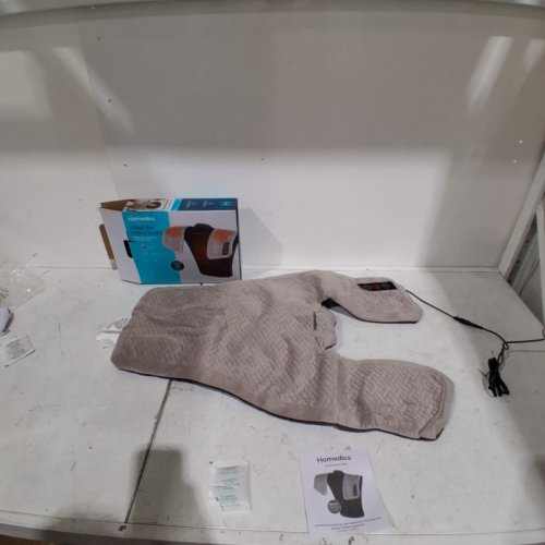 HOMEDICS HEATING PAD, DUEL INTENSITY VIBRATING HEATED NECK & SHOULDER MASSAGE WRAP TO AID & REJUVENATE SORE AND TIRED MUSCLES - GREY / BLACK (MODEL: NMS-450HA) image 3