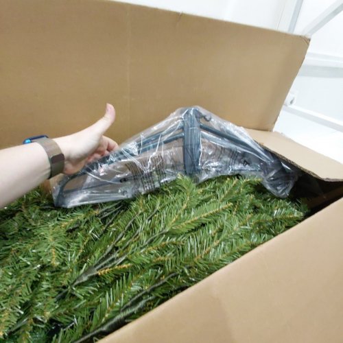 NATIONAL TREE COMPANY UNLIT DUNHILL FIR ARTIFICIAL CHRISTMASS TREE WITH STAND - 6.5FT - GREEN/BLACK (MODEL: DUH-65) image 4