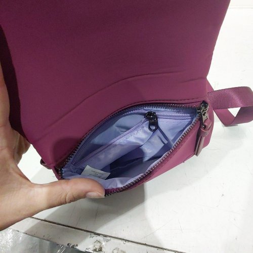 ALDI NEOPRENE CROSSBODY BELT BAG - BURGUNDY image 3