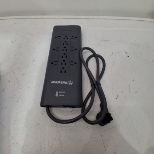 WESTINGHOUSE 12-OUTLET ELECTRONICS SURGE PROTECTOR - 4000J - 4FT - GREY image 3