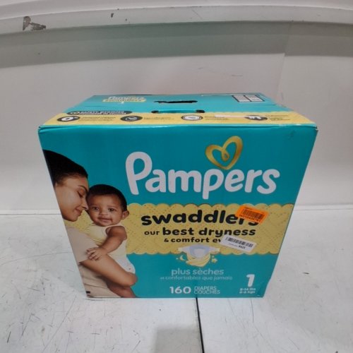 160PK PAMPERS SWADDLERS DIAPERS - SIZE 1 - 8-14LB image 2