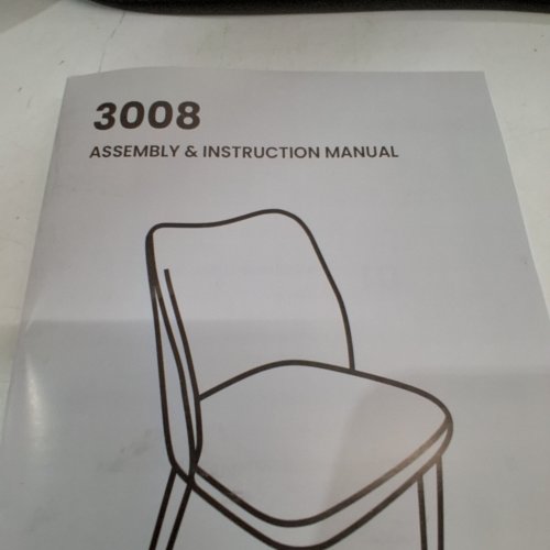 2PK COLAMY MODERN UPHOLSTERED DINING CHAIR WITH PADDED SEAT AND WOOD LEGS - 300 LBS CAPACITY - GREY (MODEL:3008) image 2