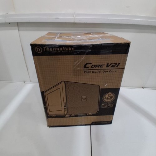 THERMALTAKE CORE V21 SPCC MICRO ATX CUBE COMPUTER CASE, BLACK (MODEL: CA-1D5-00S1WN-00) image 5