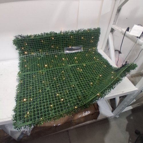 ARTIFICIAL BOXWOOD HEDGE WITH LIGHTS - 40" X 40" - GREEN (MODEL: BOXWOOD400) image 2