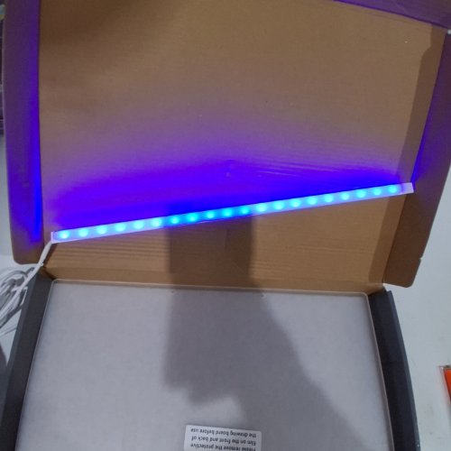 LED DRAWING BOARD 7 COLORS LIGHT ACRYLIC DRY ERASE LUMIBOARD BOARD - 13.7" X 10" - WHITE image 2