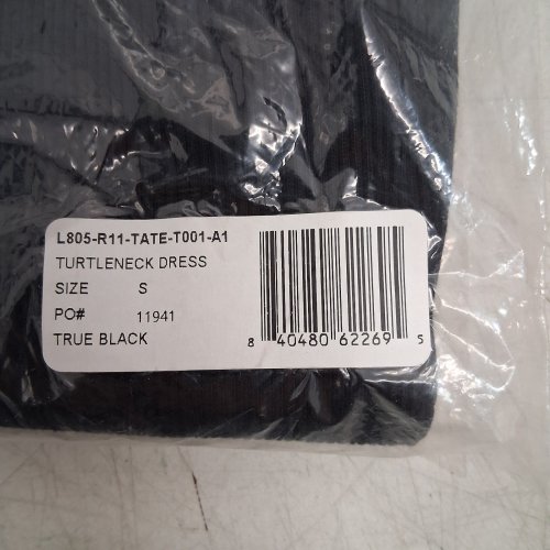 WOMEN'S ASHER TATE TURTLENECK DRESS - SMALL - TRUE BLACK (STYLE: L805-R11-TATE-T001-A1) image 3