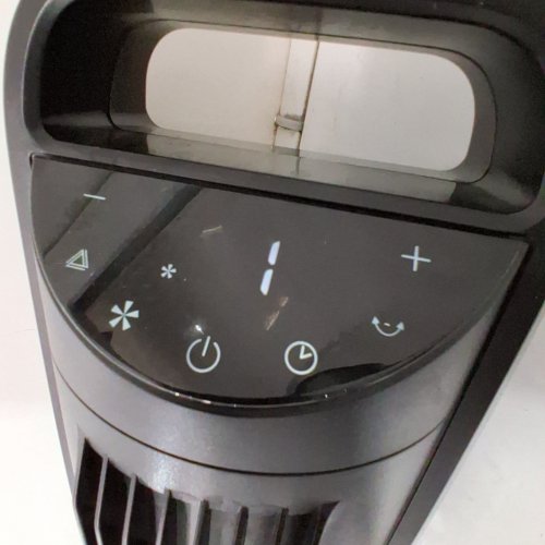 SEVILLE CLASSICS OSCILLATING TOWER FAN WITH REMOTE, TOUCH CONTROL & TEMPERATURE SENSOR - BLACK (MODEL: 1704090) image 2