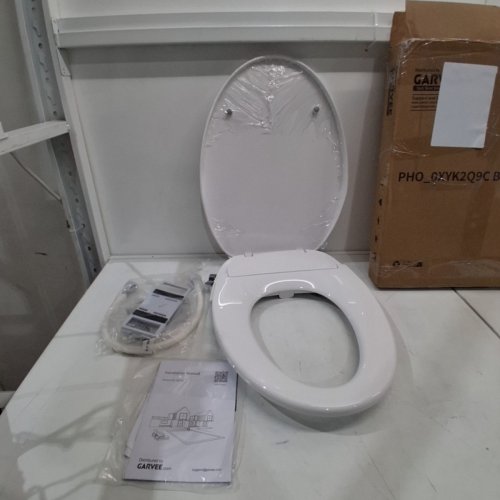 GARVEE ROUND BIDET TOILET SEAT - 19" - WHITE (MODEL: PHO-0XYK2Q9C) image 2