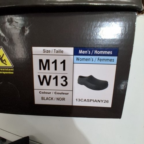 TREADSAFE CASPIAN SLIP-RESISTANT CLOG SHOES - M11/W13 - BLACK (STYLE: 13CASPIANY26) image 5