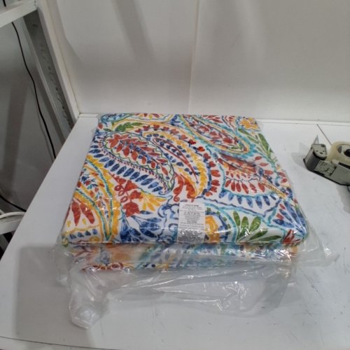 2PC PAISLEY DINING CHAIR CUSHIONS WITH NON-SLIP MATS - MULTICOLOR image 4