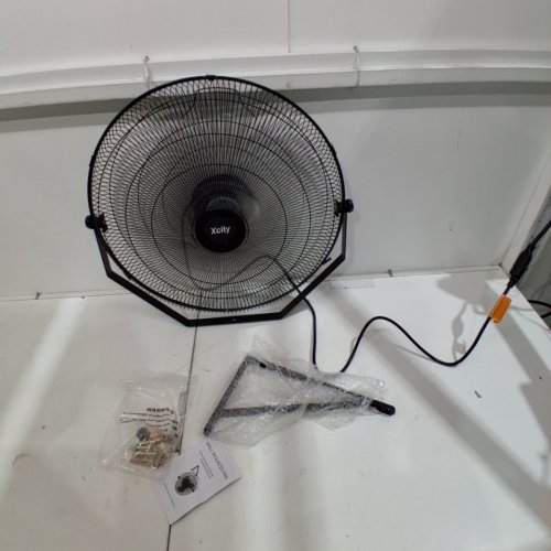 SIMPLE DELUXE 20" INDUSTRIAL WALL MOUNT COMMERCIAL VENTILATION METAL FAN - BLACK (MODEL: HIFANXWALLMOUNT20) image 2