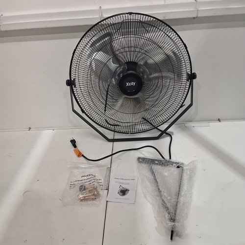 SIMPLE DELUXE 20" INDUSTRIAL WALL MOUNT COMMERCIAL VENTILATION METAL FAN - BLACK (MODEL: HIFANXWALLMOUNT20) image 3