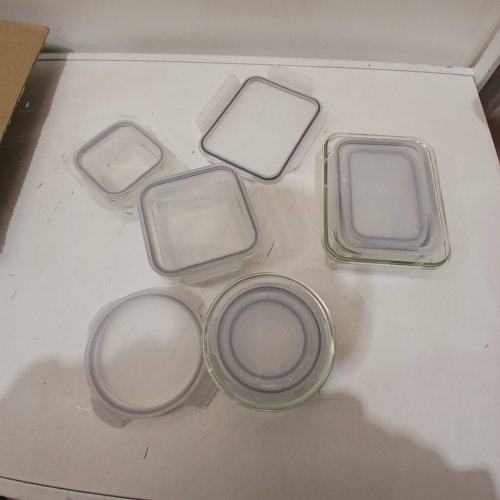 18PC GLASSLOCK GLASS FOOD STORAGE SET - CLEAR (MODEL: 2379252) image 2