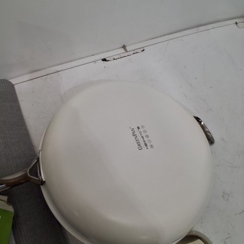 GREENPAN THE ERAS COLLECTION NON-STICK FRYING PAN - 14'' - WHITE/GREY (MODEL : 1972977) image 3